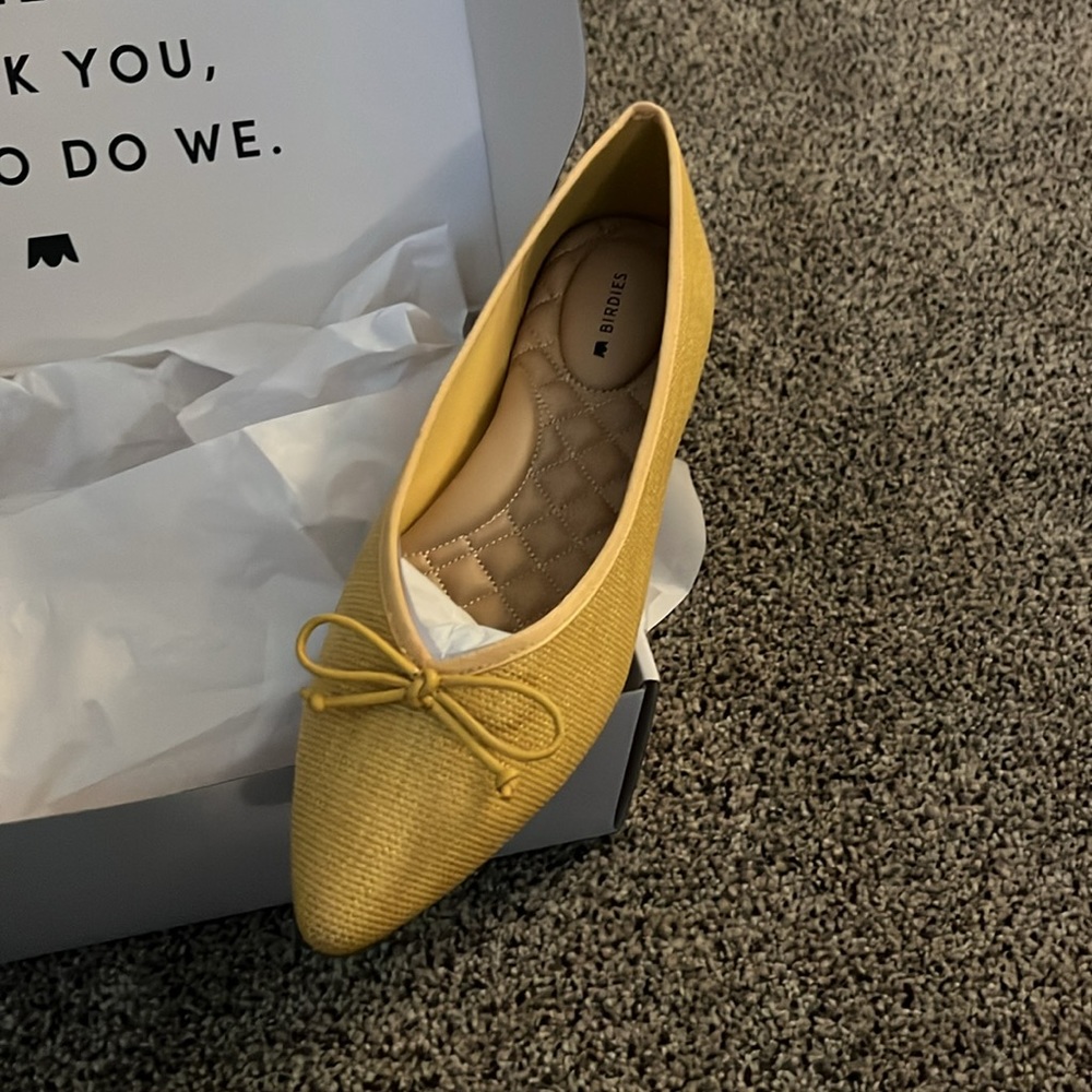 NIB Birdies Goldfinch Pointed Toe Flats size 8